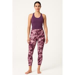 Lululemon Athletic Wear‎ Womens 4 Purple Pink Tank Top And Leggings Tie Dye Yoga